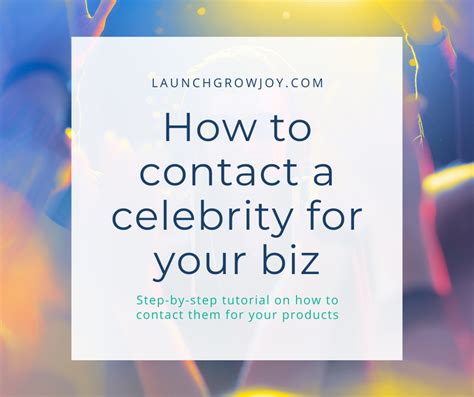 how to contact celebrities for fundraising|How To Contact Celebrities Effectively: 7 Proven Strategies.